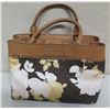 Image 1 : Michael Kors Floral Print Canvas & Leather Tote Bag