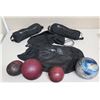 Image 1 : Danskin 8 Lb. Bowling Ball, 3 Balls, 2 Boy Scout Bags & Folding Chair in Bag