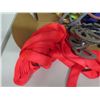 Image 2 : Multiple Straps, Wire Rope, Misc Carabiner Hooks, etc