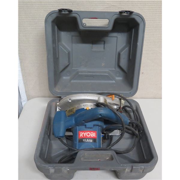 Ryobi CSB1308 Corded 13 Amp Circular Saw w/ Cut-Off Wheel in Hard Case