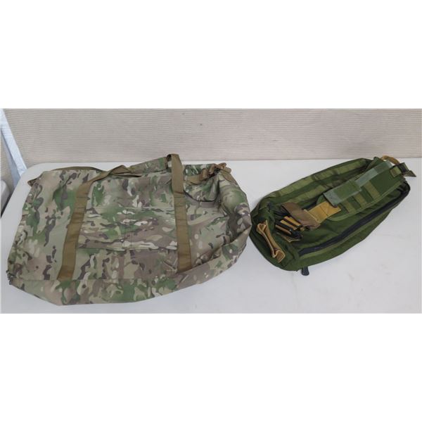 Gonex Camouflage Duffle Bag & Green Carry Case