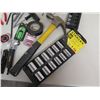 Image 11 : Misc Tools: Ratchets, Sockets, Bits, Screwdrivers, Wrenches, etc in Husky Bag
