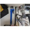 Image 2 : Misc Tools: Ratchets, Sockets, Jumper Cables, Wrenches, etc in DeWalt Bag