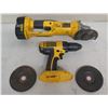 Image 1 : DeWalt DC270 Drill Driver & DC411 Cordless Cut-Off Tool w/ 2 Cutting Wheels