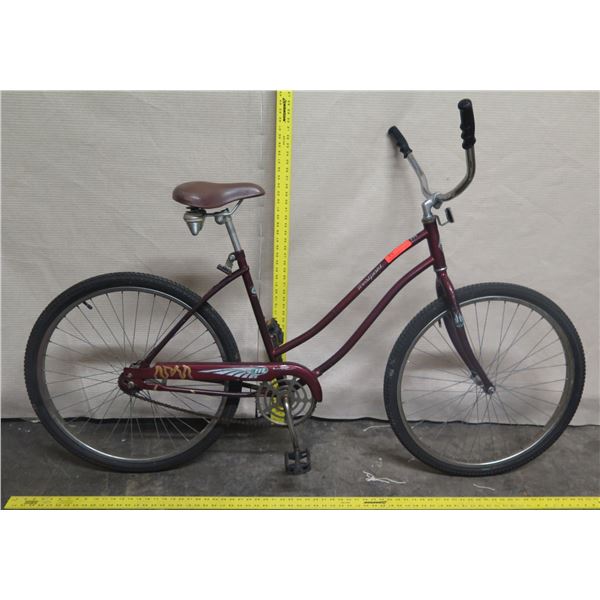 Westport Classic Ladies Cruiser Bike w/ Ape Hanger Handlebars & Coaster Brakes