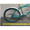 Image 2 : Retroline Green Cruiser Bike w/ Coaster Brakes & Front Basket