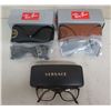Image 1 : Qty 2 Ray-Ban Sunglasses New in Box & Versace Italy Glasses