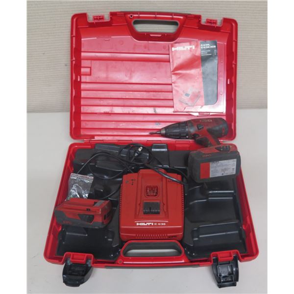 Hilti SFC 18A Compact Drill Driver 22V w/ C 4/36 Charger in Hard Case