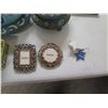 Image 2 : Multiple Trinket Boxes, Nieman Marcus Frames, Misc Figurines, Hadji Baba Bags, etc