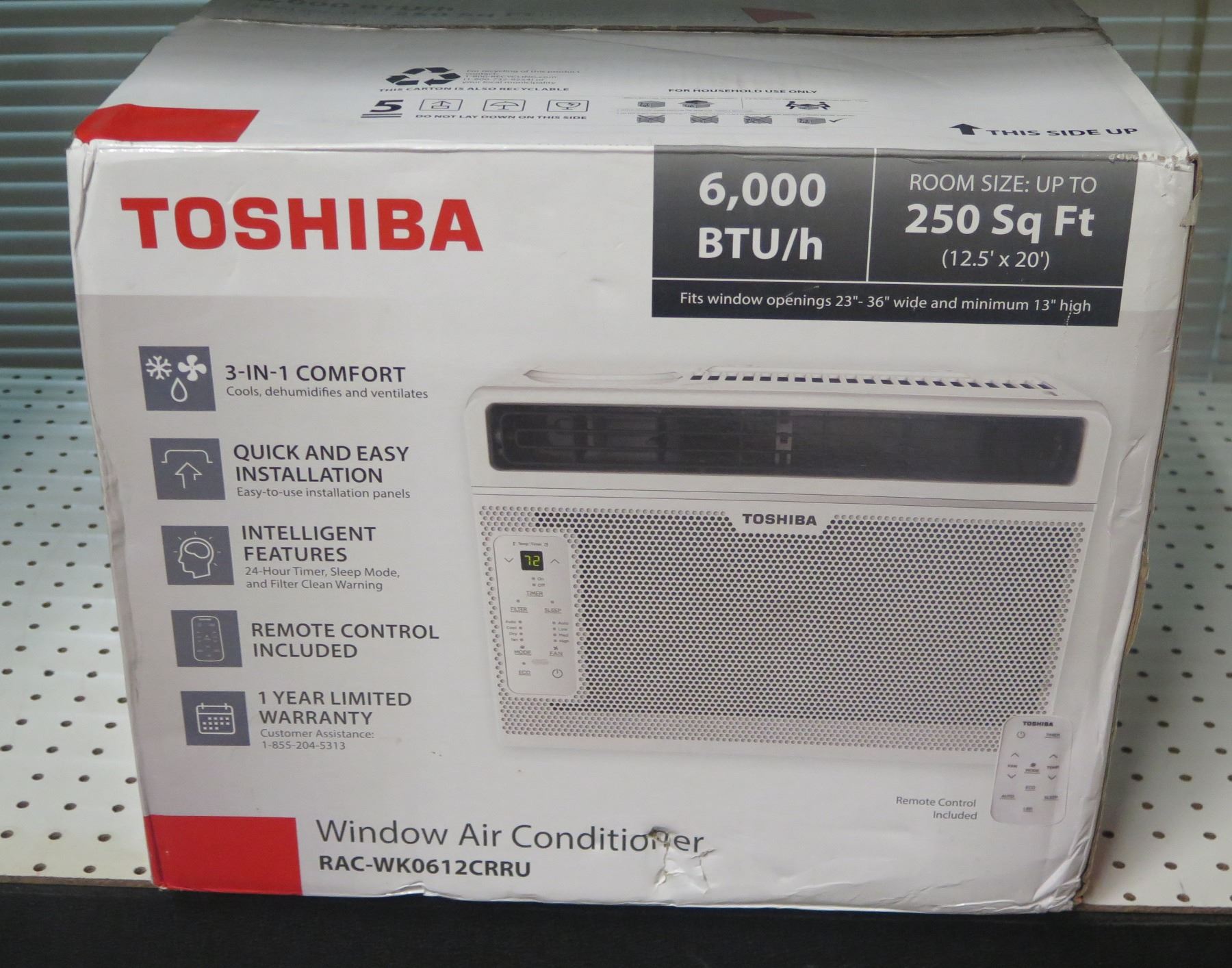 Toshiba Window Air Conditioner 6 000 Btu bid.oahuauctions.com