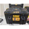 Image 2 : Qty 2 DeWalt Hard Toolboxes & Contents, Grip 28pc Chisel Set, Level, Bags, etc