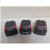 Image 2 : Qty 3 Milwaukee M18 Red Lithium XC 5.0 Batteries