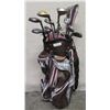 Image 1 : Golf Bag w/ Misc Clubs: Tour Edge, Moda, ProStaff, Wilson, etc