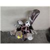 Image 2 : Golf Bag w/ Misc Clubs: Tour Edge, Moda, ProStaff, Wilson, etc