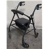 Image 1 : Equate Rollator Rolling Walker Support w/ Seat & Hand Brakes