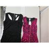 Image 2 : Qty 2 Cache Sleeveless Dresses: Black & Pink Animal Print Size S & XS