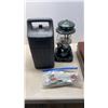 Image 2 : COLEMAN LANTERN WITH CARRYING CASE AND ACCESSORIES AND VINTAGE BRIEFCASE