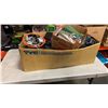 Image 1 : 2 BOXES OF BAGS, MINI BASKETBALL HOOP AND MORE