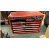 Image 1 : RED CRAFTSMAN TOOLCHEST WITH CONTENTS - SHOP SUPPLIES, HARDWARE, TOOLS