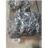 Image 2 : BASKET OF 2 PC SQUARE METAL CONTAINERS AND 3 BAGS OF CLIPS