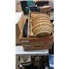 Image 2 : LARGE LOT OF GIFT BOXES, FABRIC AND BASKETS