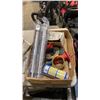 Image 2 : 4 TRAYS OF WRATCHET STRAPS HEADS, METAL SPACERS BRAIDED LINE AND MORE