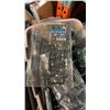 Image 2 : 2 TOTES OF NETWORK CABLE AND COMPUTER BOARDS