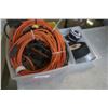 Image 1 : 2 TRAYS OF EXTENSION CORDS AND GRINDING DISCS