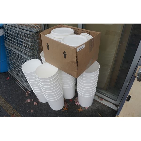 50 PLASTIC 10LITER FOOD GRADE BUCKETS WITH LIDS