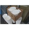 Image 2 : 50 PLASTIC 10LITER FOOD GRADE BUCKETS WITH LIDS