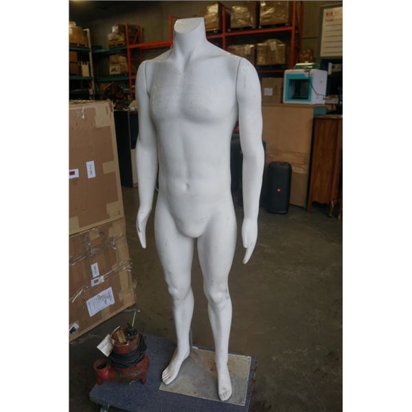 6FT TALL MALE MANNEQUIN ON STAND