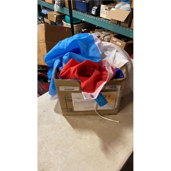 BOX OF FLAGS: ARGENTINA, CHILE AND MORE