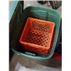 Image 2 : THREE 68L TOTES WITH LIDS AND 6 CRATES