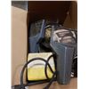 Image 2 : BOX AND TOTE OF LIGHTBULBS, BALDOR LIGHTED EYE SHIELD, ETC