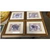 Image 2 : SET OF 4 SHELLEY HELY FRAMED DESIGNS WITH GUILD FRAME PAINTING AND NEEDLEPOINT