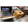 Image 1 : BOX OF COMPUTER FANS, HP LASERJET PRINTER WITH EXTRA LASER CARTRIDGE AND DESK PADS