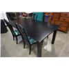 Image 2 : BLACK DINING TABLE WITH 4 CHAIRS