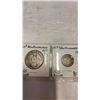 Image 2 : 1917-C NEWFOUNDLAND LOW MINTAGE COINS .925 SILER 50c AND 10c PLUS LARGE CENT