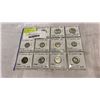 Image 1 : 11 CANADIAN CENTENNIAL 1967 COINS SILVER 10c, 25c PLUS LUCKY RABBIT NICKEL