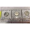 Image 2 : 11 CANADIAN CENTENNIAL 1967 COINS SILVER 10c, 25c PLUS LUCKY RABBIT NICKEL