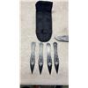 Image 2 : MTECH FOLDING KNIFE AND 4 SMALL THROWING KNIVES