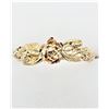 Image 2 : NEW STERLING SILVER 10KT. ROSE GOLD PLATED ROSE MOTIF RING, SIZE 6.5, W/A $850.00