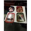Image 2 : 4 VINTAGE COCA COLA TRAYS