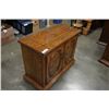 Image 2 : OAK FLIP TOP ROLLING SERVER