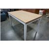 Image 2 : PINE AND WHITE DINING TABLE