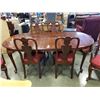 Image 2 : ETHAN ALLEN DINING TABLE WITH 6 CHAIRS