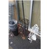 Image 2 : DECORATIVE METAL COAT RACK/UMBRELLA STAND AND COMPANION SET