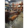 Image 2 : 2 PIECE WOOD AND METAL BAR UNIT