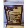 Image 2 : 3 INLAID WOOD CITY SCENES