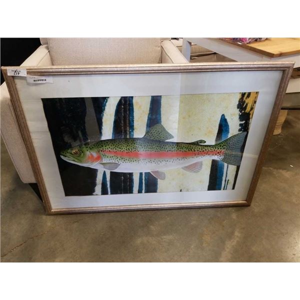 FRAMED FISH PRINT